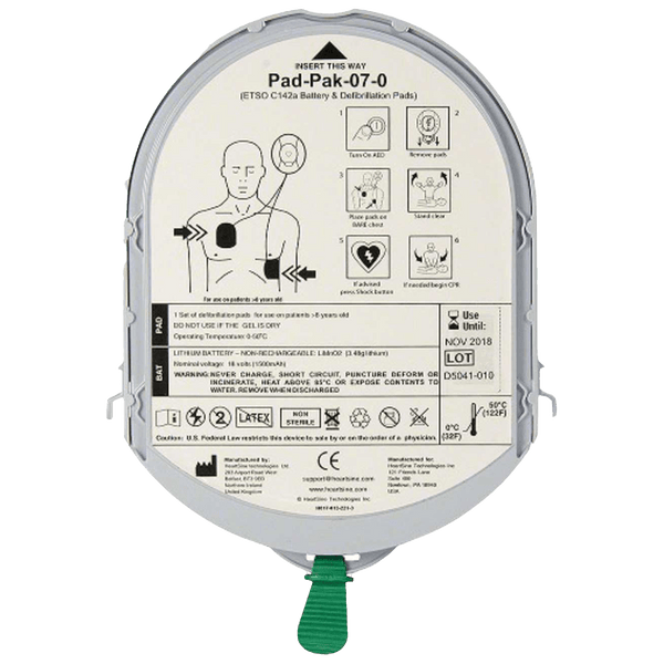 HeartSine Defibrillator Consumables Heartsine AVIATION Adult Pad-Pak