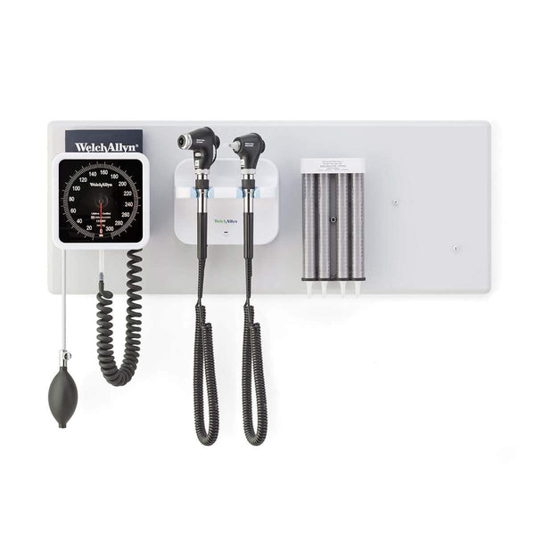 Welch Allyn Wall Diagnostic Sets Hillrom Welch Allyn Green Series 777 Integrated Wall Set  - Dispenser, Aneroid Sphygmomanometer