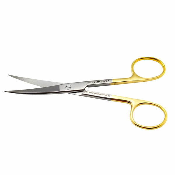 Hipp Operating Scissors 14.5cm / Curved + TC / Sharp/Sharp Hipp Surgical Scissors
