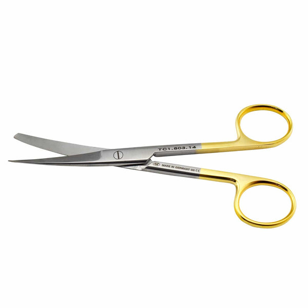 Hipp Operating Scissors 14.5cm / Curved + TC / Sharp/Blunt Hipp Surgical Scissors