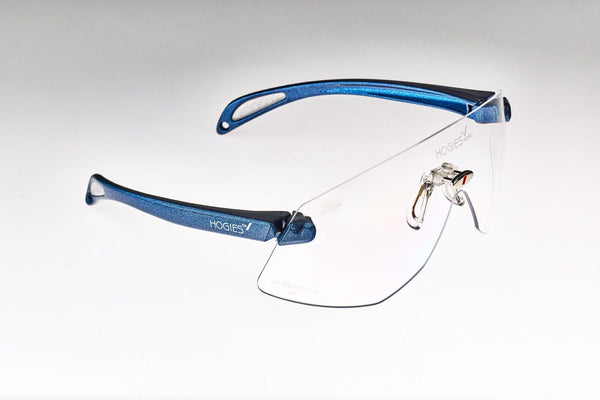 Hogies Safety Glasses Metallic Blue Hogies Micro Protective Safety Glasses