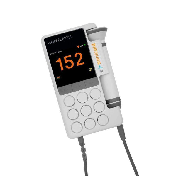 Huntleigh Obstetric Doppler Huntleigh Sonicaid SR2 Digital Doppler with Fixed Waterproof 2MHz Probe