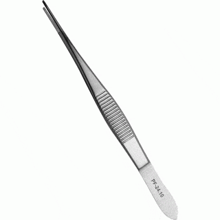 MedShop Iris forceps serrated, fine straight 10cm PF2410