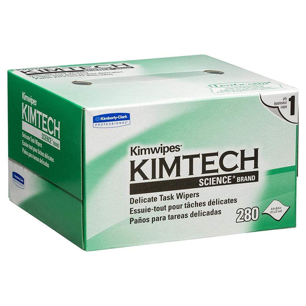 Kimtech Wipers Speciality Delicate Task Wiper - White 34120 / 21cm x 11cm / 280 Sheets/Box KIMTECH SCIENCE KIMWIPES Delicate Task Wipers