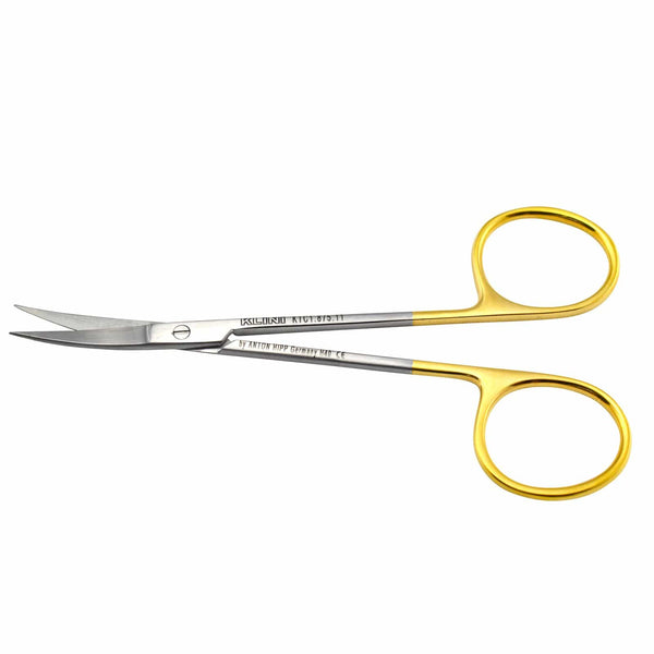 Klini Surgical Instruments 11cm / Curved / TC Klini Iris Scissors