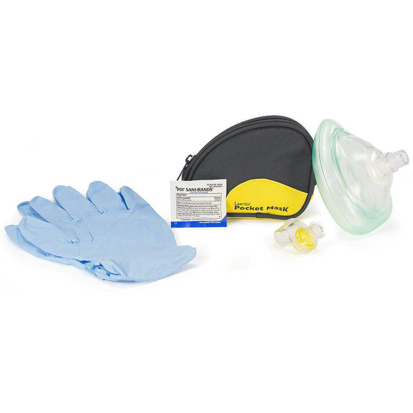 Laerdal CPR Barrier Devices Soft Pack Black / Standard / With Gloves Laerdal Pocket Mask