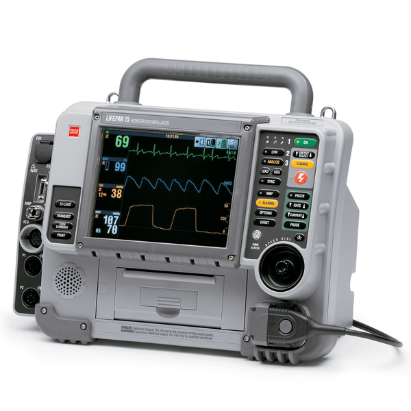 LIFEPAK Defibrillator & Patient Monitor Lifepak 15 + Acces Pac SPO2 NIBP ETC02 12 Lead S/Ware Btooth