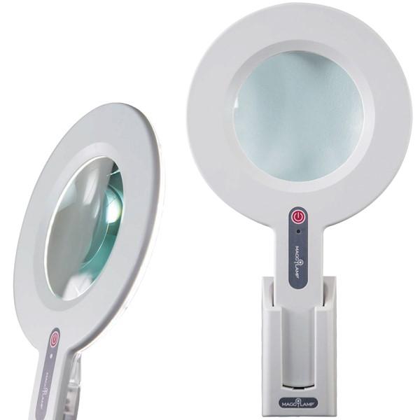 MaggyLamp Magnifying Lights MaggyScan Hand Held lamp with Wall Bracket and Charger 2x Magnification