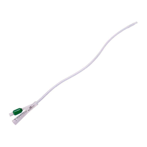 MDevices Catheters 14Fr (Green) / 40cm with 10mL Balloon / Open Ended MDevices 2-Way Foley Catheter with Balloon