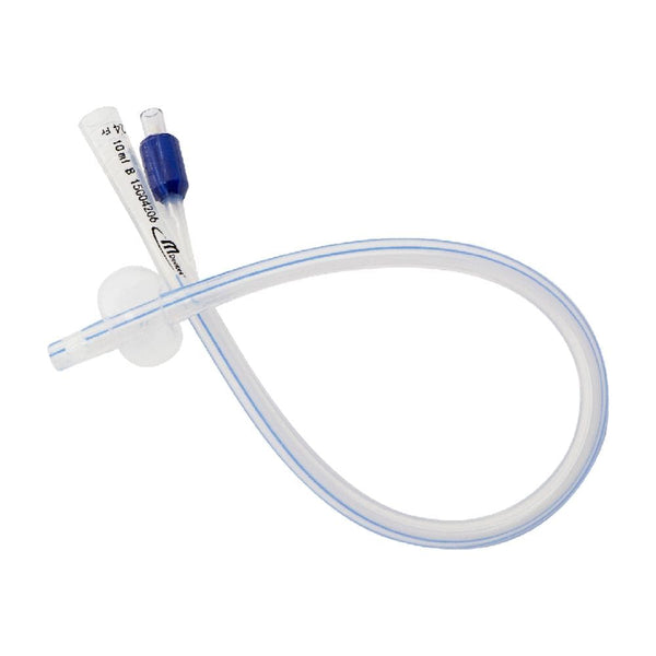MDevices Catheters 24Fr (Blue) / 40cm with 10mL Balloon / Open Ended MDevices 2-Way Foley Catheter with Balloon