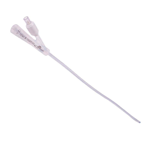 MDevices Catheters 12Fr (White) / 40cm with 10mL Balloon / Standard Tip MDevices 2-Way Foley Catheter with Balloon