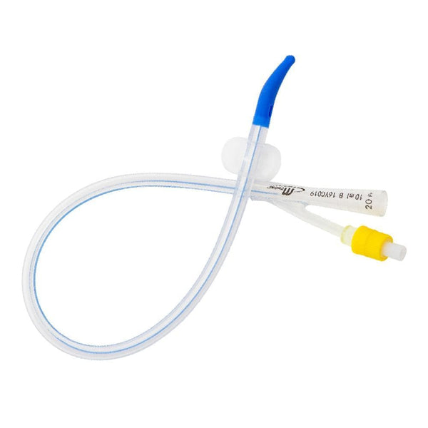 MDevices Catheters 20Fr (Yellow) / 41cm with 10mL Balloon / Standard Tip MDevices 2-Way Foley Catheter with Balloon