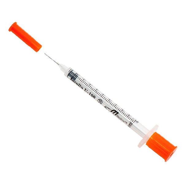 MDevices Syringes 1mL / 27G x 8mm / Standard Fixed Needle MDevices Insulin Syringe and Needle