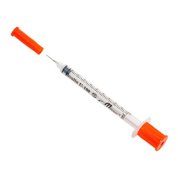 MDevices Syringes 1mL / 29G x 13mm / Standard Fixed Needle MDevices Insulin Syringe and Needle