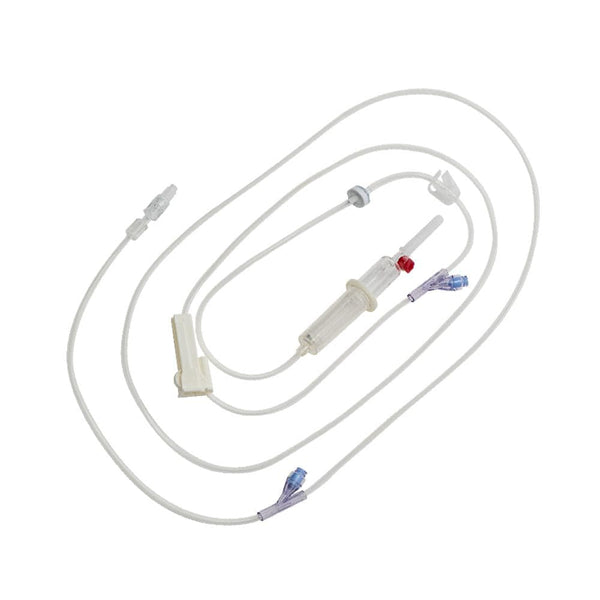 MDevices IV Lines 245cm / Non-Return Valve and 2 x Needleless Access Sites / Sterile MDevices Transfusion Pump Set