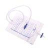 MDevices Drainage Bags 100cm / T-Tap Non-Return Valve Sample Port 100cm Frosted Tube / Sterile MDevices Urine Bag - 2000mL