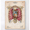 Codex Anatomicus Anatomical Print A5 Size (14.8 x 21 cm) Mechanical Heart Blueprint II