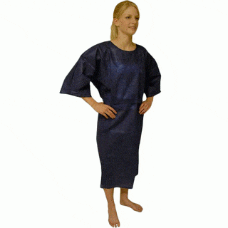 MedCon Patient Gowns Med-Con Patient Gown short sleeve Dark Blue 270220