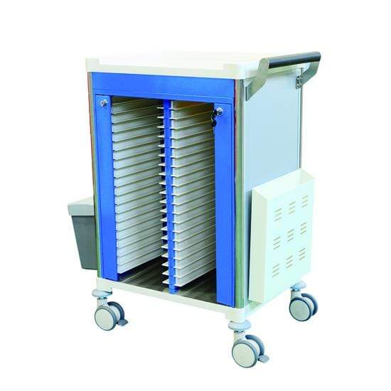 Pacific Medical Australia Instrument Trolleys No Drawers Medical Record Trolley