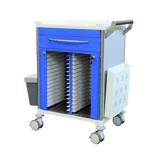 Pacific Medical Australia Instrument Trolleys 1 Drawer Medical Record Trolley