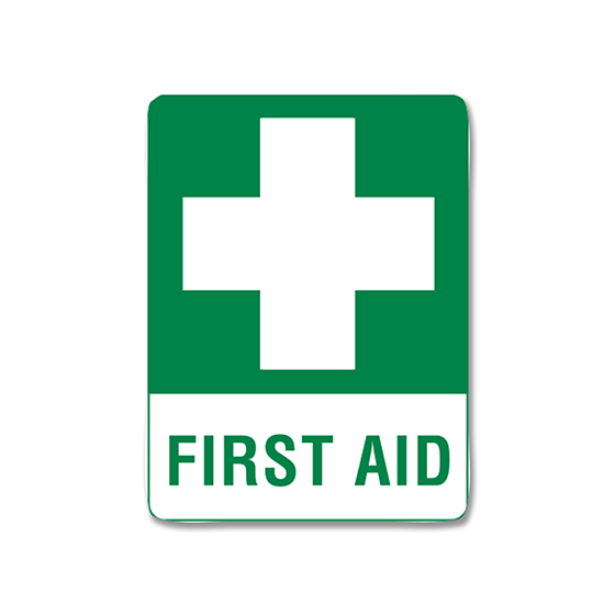 Aero Healthcare Signage Medium Metal First Aid Sign 45 x 30cm