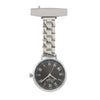 Meraki Gunmetal Silver Link Fob Watch