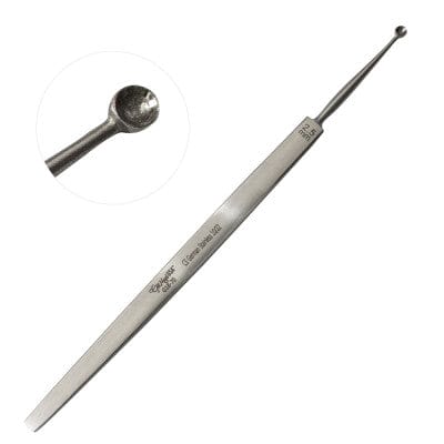 Professional Hospital Furnishings Curettes 130mm Sharp Round Cup Dia. 0.50mm Meyhofer Chalazion Curette Overall Length