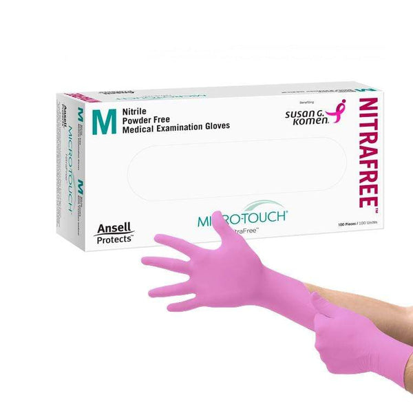 Ansell Nitrile Gloves Micro-Touch NitraFree Gloves