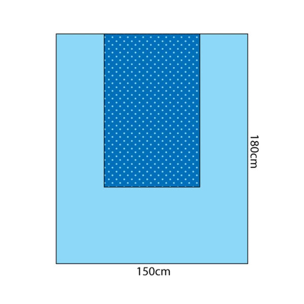 Multigate Drapes & Equipment Covers with Reinforced Absorbent Layer / 150cm x 180cm / Sterile Multigate Drape