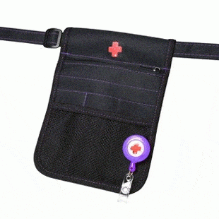 Medshop Nursing Pouches Nursing Pouch With Purple Stitching + Retractor