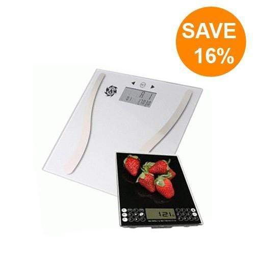 Medshop Bathroom Scales Nutritional Scale and Bathroom Scale Set