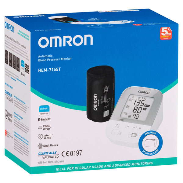 Omron Omron Blood Pressure Monitor Plus Dual User Bluetooth HEM7155T
