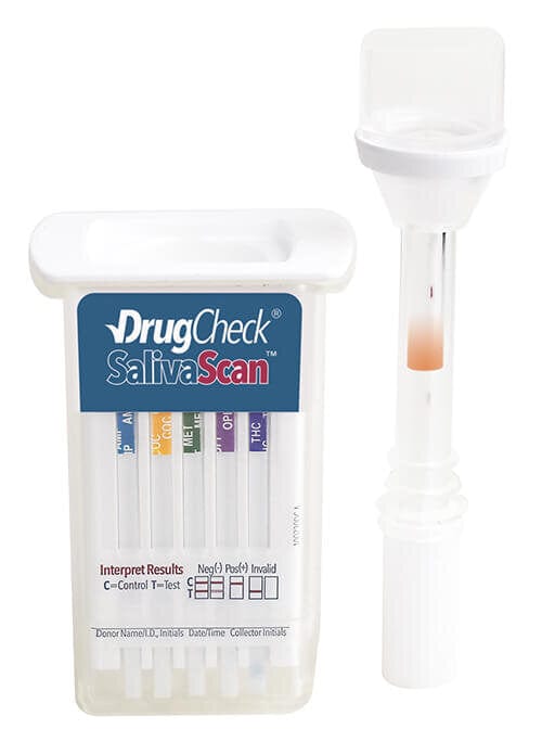 DrugCheck Alcohol & Drug Testing Oral Fluid Drug Screen Detects 6 drugs