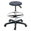 Poly Top Surgeon Stool with Foot Rest 1381P