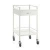 Pacific Medical Australia Instrument Trolleys 1 Drawer / 500 x 500 x 967 / Lockable Top Drawer Powder Coated Instrument Trolley Single Width