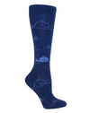 Prestige Medical Socks/Hosiery Whales Blue and Navy Prestige 30cm Premium Knit Compression Socks