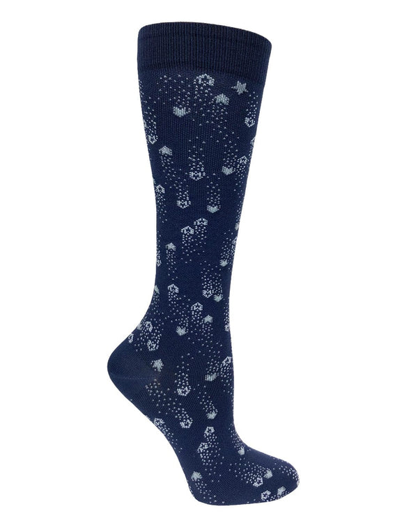 Prestige Medical Socks/Hosiery Shooting Stars Navy Prestige 30cm Premium Knit Compression Socks