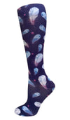 Prestige Medical Socks Feathers Purple Prestige 30cm Soft Comfort Compression Socks