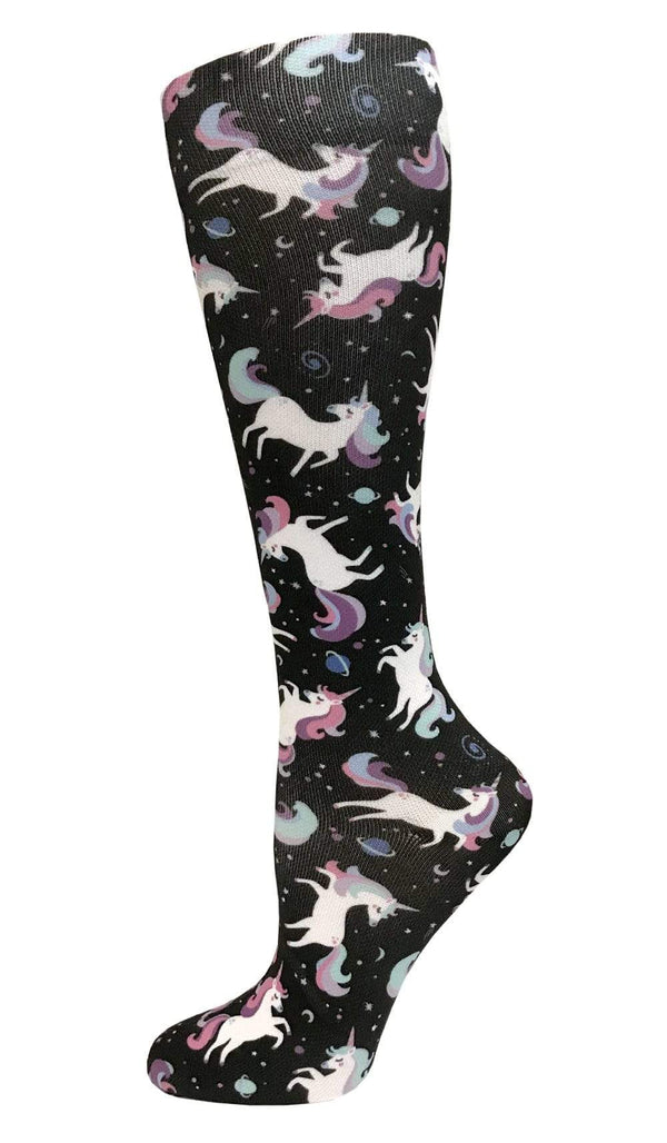 Prestige Medical Socks Unicorns Black Prestige 30cm Soft Comfort Compression Socks