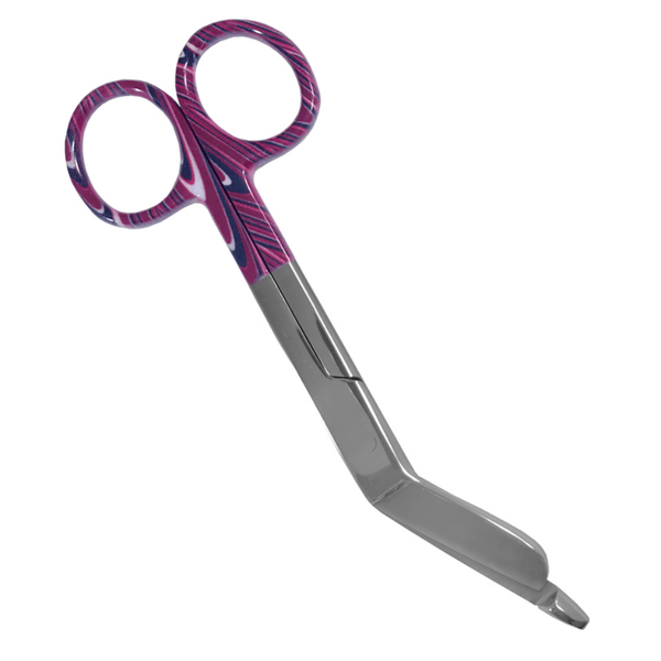 Prestige Medical Bandage & Clothing Scissors Candy Swirls Purple Prestige 5.5" ColorMate Lister Bandage Scissors