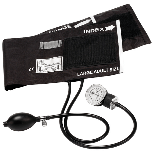 Prestige Medical Hand Held Sphygmomanometers Black / Large Prestige Basic Aneroid Sphygmomanometer