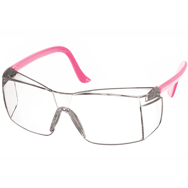 Prestige Medical Safety Glasses Hot Pink Prestige Coloured Temple Safety Glasses