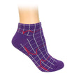 Prestige Medical Socks EKG on Purple Prestige Fashion Nurse Ankle Socks