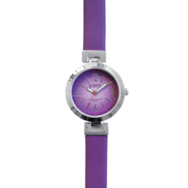 Prestige Medical Watches Purple Prestige High Fashion Leather Watch