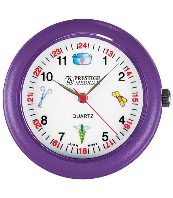 Prestige Medical Fob Watches Purple Prestige Medical Symbols Stethoscope Watch