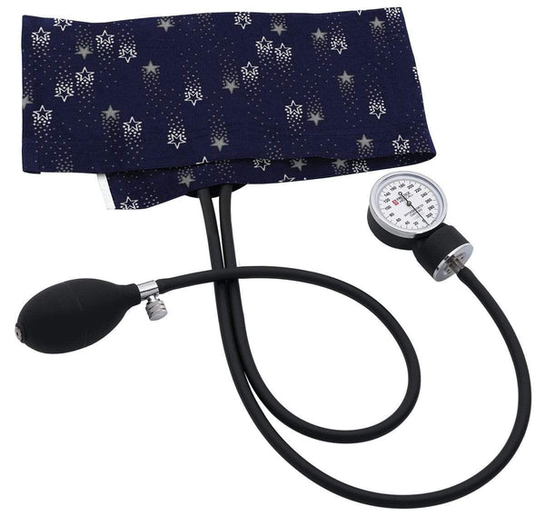 Prestige Medical Hand Held Sphygmomanometers Shooting Stars Navy / Adult 10.0"-16.0" Prestige Premium Aneroid Sphygmomanometer