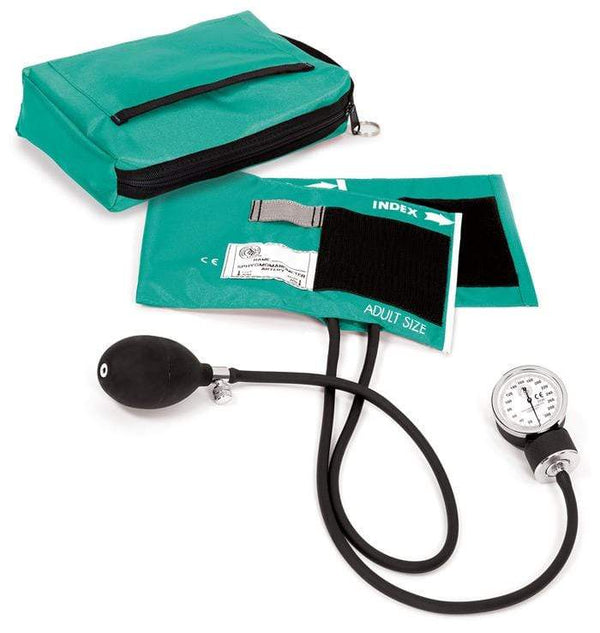 Prestige Medical Hand Held Sphygmomanometers Teal / Adult 10.0"-16.0" Prestige Premium Aneroid Sphygmomanometer with Carry Case