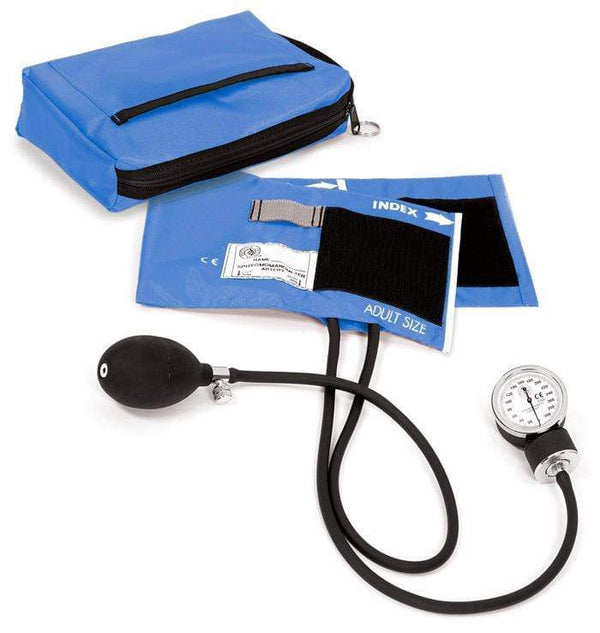 Prestige Medical Hand Held Sphygmomanometers Ciel Blue / Adult 10.0"-16.0" Prestige Premium Aneroid Sphygmomanometer with Carry Case