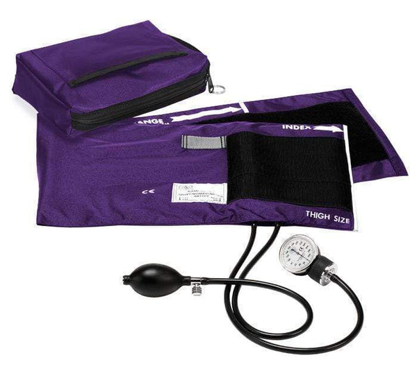 Prestige Medical Hand Held Sphygmomanometers Purple / X-Large Thigh 16.0-26.0" Prestige Premium Aneroid Sphygmomanometer with Carry Case