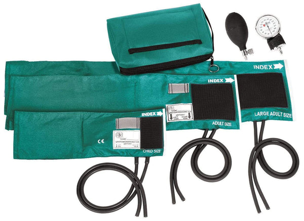 Prestige Medical Hand Held Sphygmomanometers Teal / 3 in 1 Range Prestige Premium Aneroid Sphygmomanometer with Carry Case